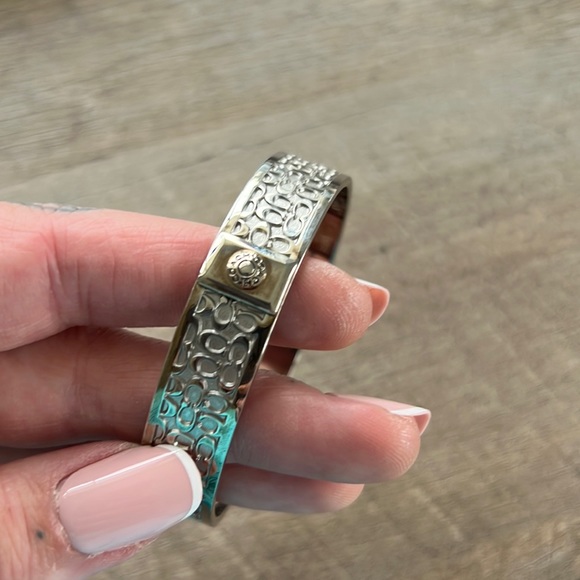 Coach Jewelry Coach Bangle Braceletvintage Silver C